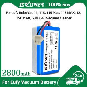 eufy RoboVac 1111S Plus1215C MAX3030C MaxG10 G20G35G30G40  청소기용 SKOWER 2800mAh 로봇 배터리