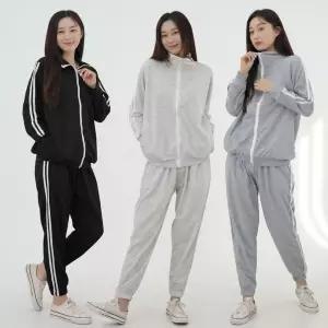 데일리 트레이닝 와이드조거팬츠 츄리닝 라인 여성빅사이즈운동복 상의 추리닝 세트