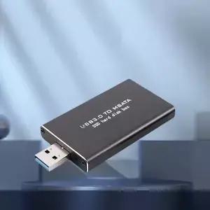 미니 SSD MSATAUSB 3.0 하드 드라이브 케이스 6Gbps 박스 무선 30*30/50 MSATA