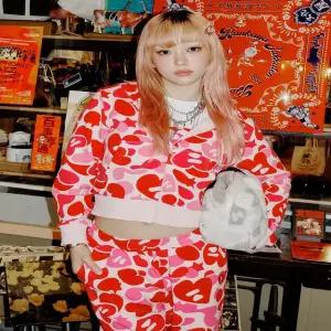 후드 티 가을 겨울 풀오버 맨투맨 APEE 카모플라주 후드티 자켓 재킷 달콤한 스타일 여성 여자 루즈핏 BAPE