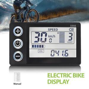전기 자전거 디스플레이 디지털 케이블, Ebike 스마트 컴퓨터 속도계, 방수 도로 Mtb 사이클링 주행 거리계