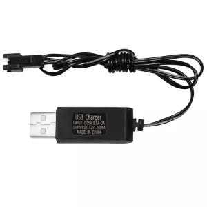 올칩 7.4V SM2P USB충전기 리튬 배터리용 RC카 드론 보트 장난감 물총 호환 케이블 18650