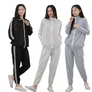 여성 2선 집업 상하세트 밴딩 트레이닝 조거팬츠