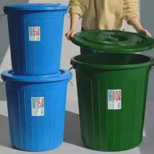 대용량 파란통 만능용기 소금보관통 간수제거 만능용기 55/75L