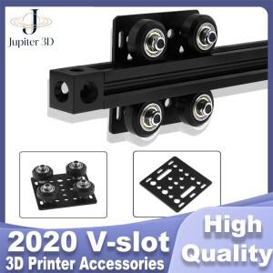 1세트 3D 프린터 부품 오픈소스 V 갠트리 플레이트 세트 2020/2040 V-슬롯 알루미늄 프로파일 휠용 특수 슬