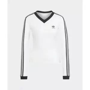 아디다스 ADIDAS 브이넥 긴팔 셔츠 - 화이트 JC8154 261510