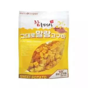 헬로도기 참좋은간식 그대로 말랑 큐브 고구마 250g
