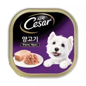시저캔 양고기 100g x24개 사료 애견 통조림 애완동물간식