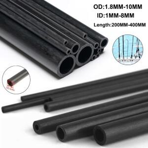 1-5pcs 탄소 섬유 튜브 원형 1.8/2/3/4/5/6/7/8mm-10mm 외경 200mm-400mm 긴 중공 샤프트