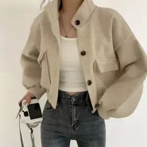 크롭코트 가을 숏코트 봄 여자 코트 모던 가오리핏