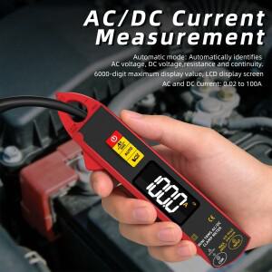 UX1 디지털 클램프 미터 1mA 고정밀 전류계 플라이어 트루 RMS DC AC 자동차 수리 전기 온도 측정기 멀티미