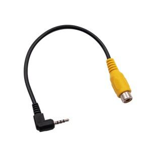 1PC AV 비디오 케이블 어댑터 2.5mm 잭 수 플러그-GPS 및 후면 카메라 변환기 용 RCA 암