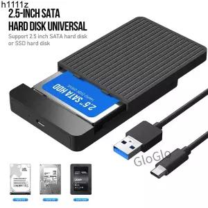 외장 하드 드라이브 박스용 Hd 케이스 USB 3.0 케이블 모바일 2.5 인치 SATA2 3 6TB SSD HDD 인클로저 지원