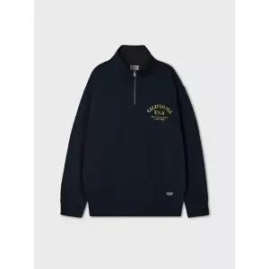 후아유 레터 Half Zip-up Sweatshirt WHMAG4991U