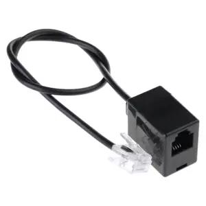 RJ45 - RJ11 변환기 어댑터 케이블 전선가리개 커넥터 이더넷 - 선 커넥터 RJ45 8P8C 남성 RJ11 6P6C 암 코