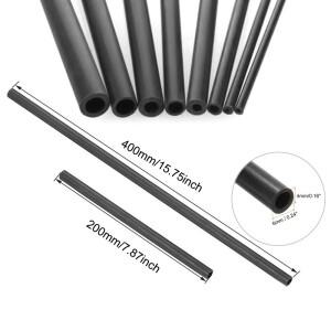 1-5pcs 탄소 섬유 튜브 원형 1.8/2/3/4/5/6/7/8mm-10mm 외경 200mm-400mm 긴 중공 샤프트