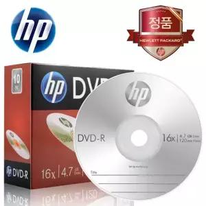 HP Media DVDR 16x 4.7GB 1P 슬림 케이스 10장 CD