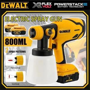 DEWALT 호환 800ML 무선 전기 스프레이 건 휴대용 페인트 분무기 배터리 용 고출력 자동 가구 코팅 에어 브