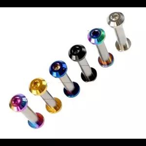 여행 18-85mm 로드 길이 X M6 GR5 티타늄 합금 TC4 서스펜션 피벗 포인트 나사 세트 자전거 후방 충격 흡수