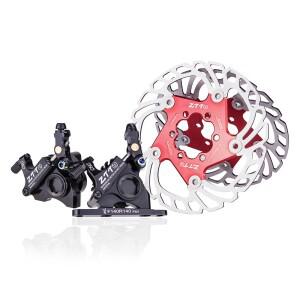 자전거 디스크 브레이크 도로 라인 당겨 유압 플랫 마운트 XC 자갈 캘리퍼스 140mm 로터