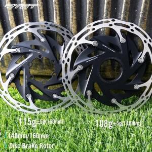 RYET 자전거 브레이크 로터 140mm/160mm 6-볼트  센터락 호환 MTB 로드 디스크 부품