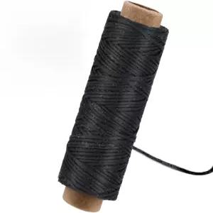 초보자를 위한 가죽 바느질용 왁스 처리된 검은색 실 공예 DIY 용품 신발 수선 보석 제작용 32.8야드