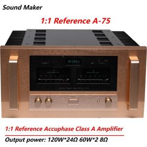 Sound Maker-1:1 Reference Accuphase A-75 하이엔드 순수 클래스 A HIFI 증폭기, 120W*2(4Ω) 가정용 전력