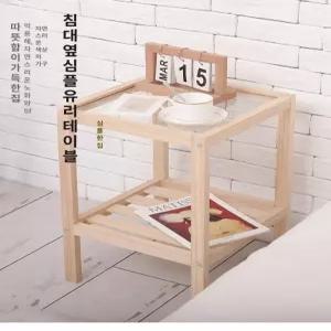 원목 틈새 수납 슬림 침실 낮은 우드 유리 예쁜 서랍형