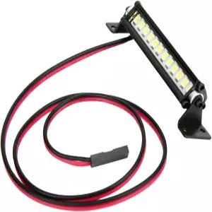 Ycauty 정밀 RC 카 LED 라이트 바 웨어-루프 램프 Scx10 1/10 4WD 크롤러용 완벽한 야간 주행 장식