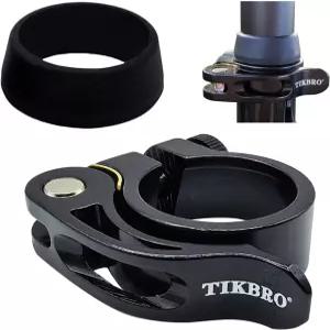 TIKBRO 자전거 시트 클램프 퀵 릴리스 또는 스크류 잠금 스타일 알루미늄 합금 포스트 28.6mm