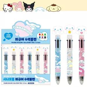 산리오 피규어 6색볼펜 시나모롤