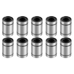 RANIT 10Pcs LM6UU CNC 기계용 양면 고무 씰 리니어 볼 베어링 3D 프린터용 6mm 보어 외경 길이