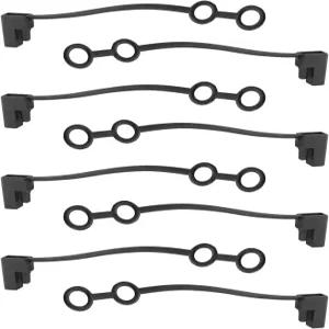 Titgoes 8 PCS 2핀 플러그 캡 PVC 방수 4.5mm 수/암 단자 SAE 보호 케이블 커버 앤 플레이 DC 커넥터 뚜껑