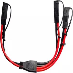 OUQYLG SAE 스플리터 어댑터 10AWG DC 전원 자동차용 커넥터 케이블 Y 1~2 연장 태양광 배터리 연결 및