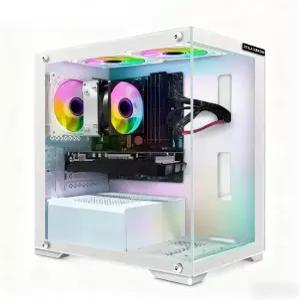 STGAubron 게이밍 PC 데스크탑 컴퓨터 AMD 애슬론 3000G 3.5GHz 라데온 RX 590 8G 16G DDR4 512G SSD WiFi