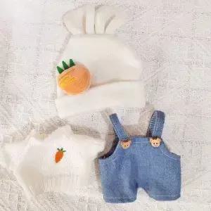 당근 인형 옷 곰 스웨터 면 튬 액세서리 20cm