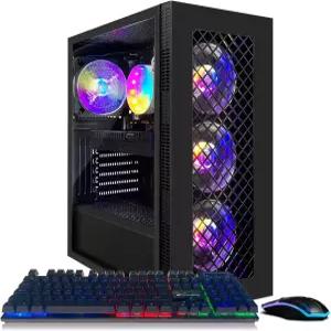 STGAubron 게이밍 데스크톱 PC 인텔 코어 I7 8세대 최대 4.1G 지포스 GTX 1660 슈퍼 6G 16G DDR4 512G SSD