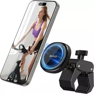 펠로톤 운동 자전거 튼튼한 클램프 및 러닝머신 스핀 바이크 골프 푸시 카트 유모차 MagSafe iPhone 12-17