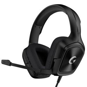 AOC 유선 게이밍 헤드셋 3.5mm 스테레오 마이크 2m 케이블 PC PS5 호환 블랙