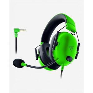 레이저 블랙샤크 V2 X 유선 게이밍 헤드셋 3.5mm 50mm 마이크 그린