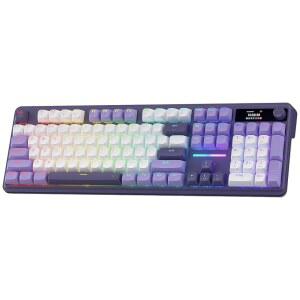 레드래곤 K762 PRO 무선 기계식 게이밍 키보드 104키 디스플레이 노브 RGB