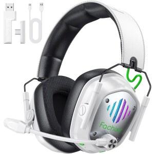 무선 게이밍 헤드셋 블루투스5.4 2.4GHz 50mm RGB 60시간 블랙