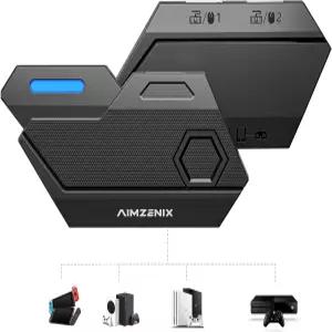 AIMZENIX N-Switch 2 NS Xbox Series X/S One PS4용 키보드 및 마우스 어댑터 FPS/TPS 게임용 플러그 앤
