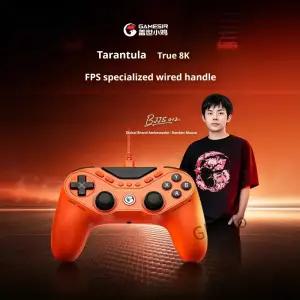 타란툴라 8K PC 유선 e스포츠 게임패드 경량 TMR 홀 듀얼 스팀 스위치 2 FPS
