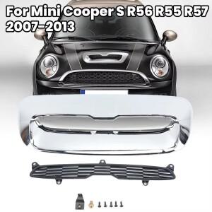 미니 쿠퍼 S R56 R55 R57 2007-2013 프론트 후드 에어 인테이크 벤트 스쿱 교체 51132757694 크롬 에어 아