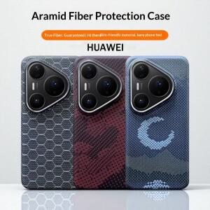 공식  100% 케블라 아라미드 섬유 케이스  HUAWEI Pura 90 80 70 Pro Max Mate 자석 초박형 커버