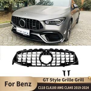 프론트 범퍼 그릴 후드 튜닝, 메르세데스 벤츠 CLA AMG W118 C118 CLA180 200 250 CLA45 35 2019-2024 GT