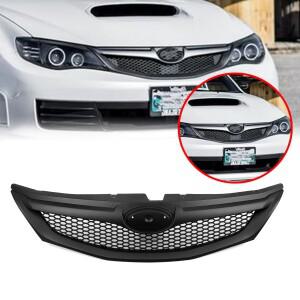 Subaru Impreza 10TH WRX STi Hatchback 2008-11 탄소 섬유 룩/광택/매트 블랙 어퍼 범퍼 후드 메쉬 용 전