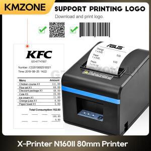 Xprinter XP-N160II 80mm 열전사 프린터 자동 절단 영수증 청구서 ESC/POS 프린터 WiFi Bluetooth LAN 이더