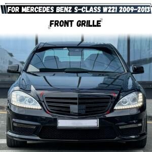 메르세데스 벤츠 S클래스 W221 S350 S400 S450 S500 S550 S600 S65 2009-2013 레이싱 그릴용 프론트 범퍼